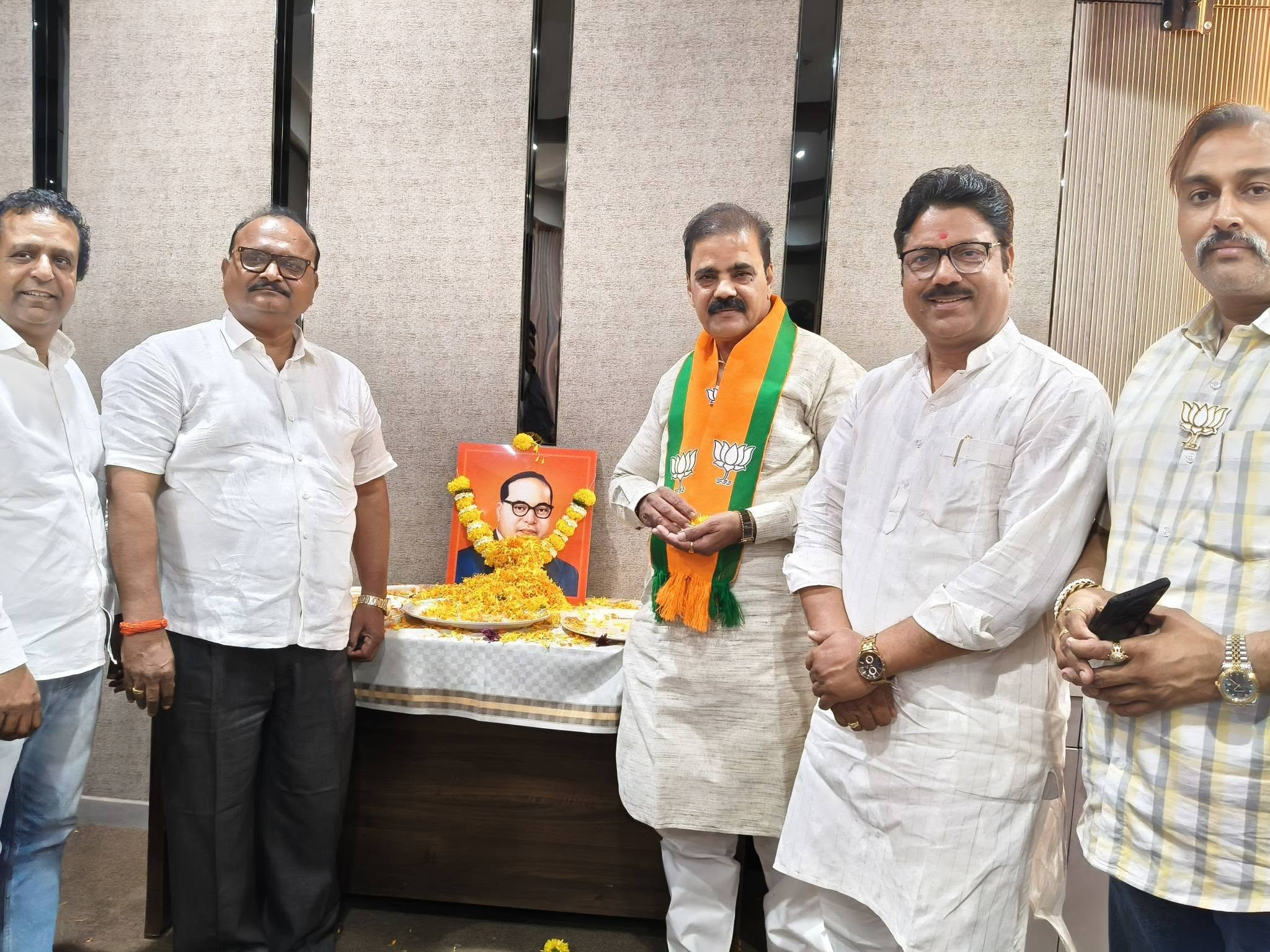 Dr. B.R. Ambedkar Jayanti Celebrated at BJP District Office, Mira-Bhayandar